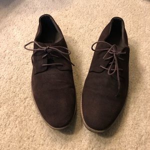 J75 by Jump brown suede casual oxford dress shoe